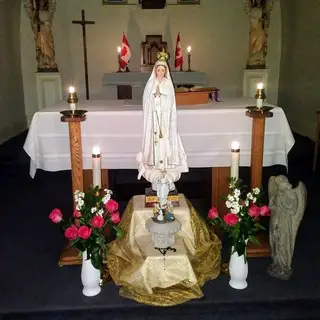 The church altar