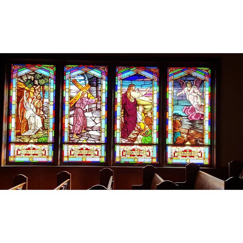 Our beautiful stained glass windows