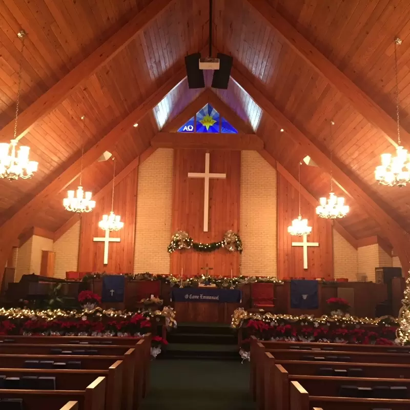 A Frank Smith United Methodist Church at Christmas
