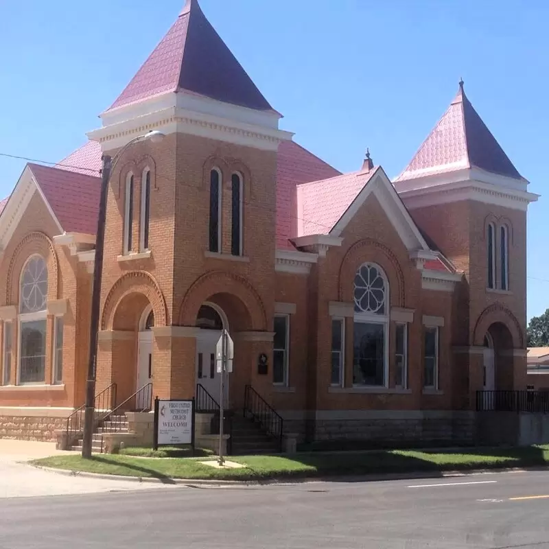 First Methodist Church of Anson before the May 13, 2023 fire