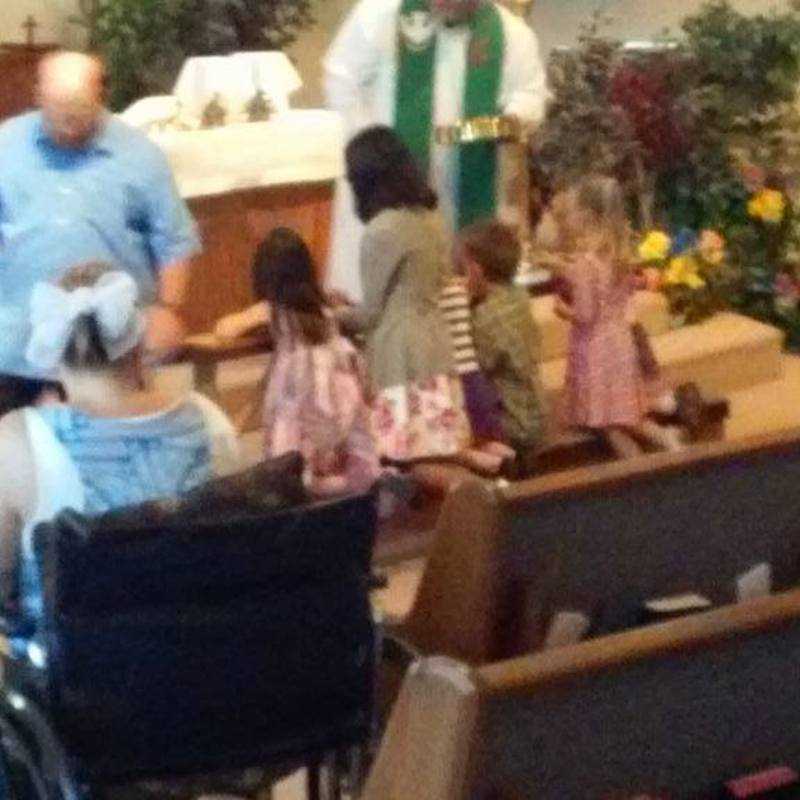 Communion with the kiddos