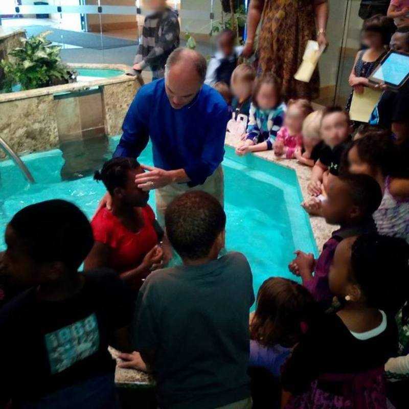 Water baptism at Holy Trinity