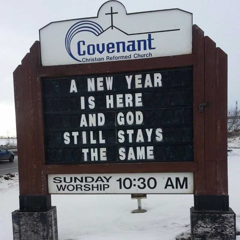 Covenant Christian Reformed Church sign