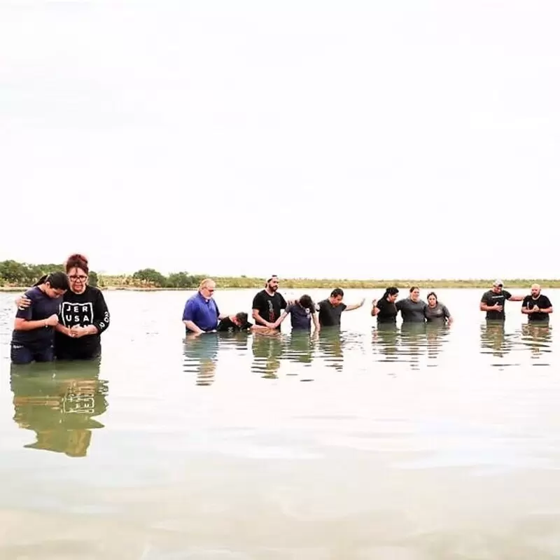 Baptisms at Boerne Lake 2020