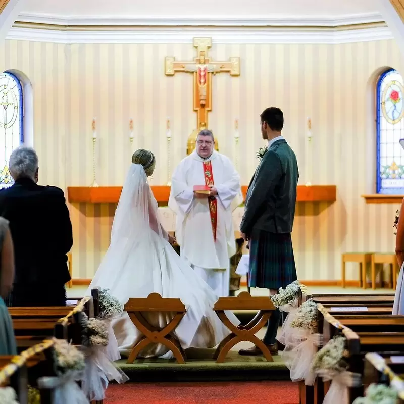 Recent wedding at St Theresa's East Calder