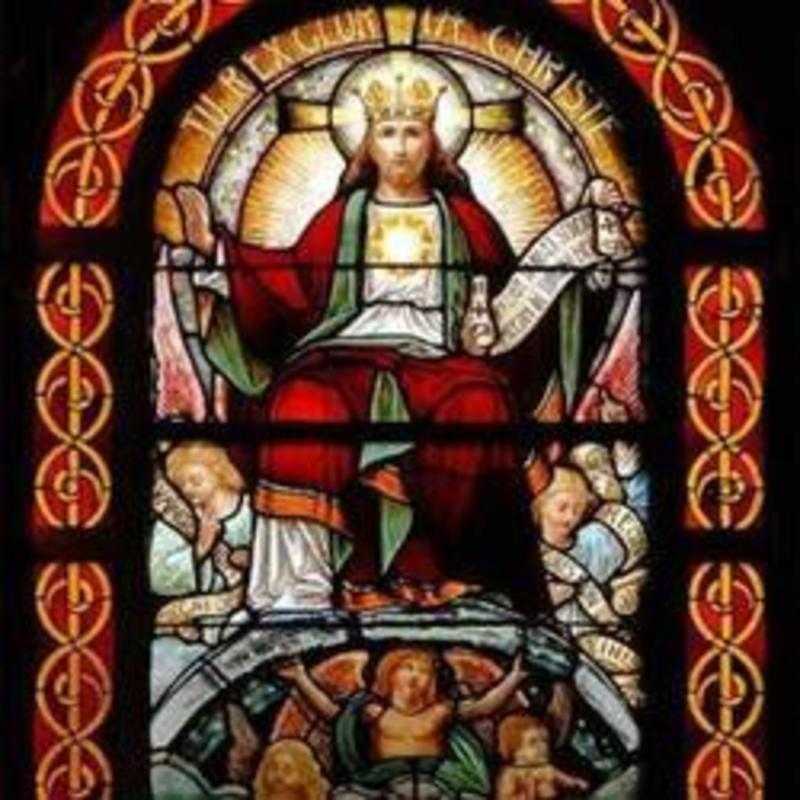 Stained Glass - Enthronement of Christ the King