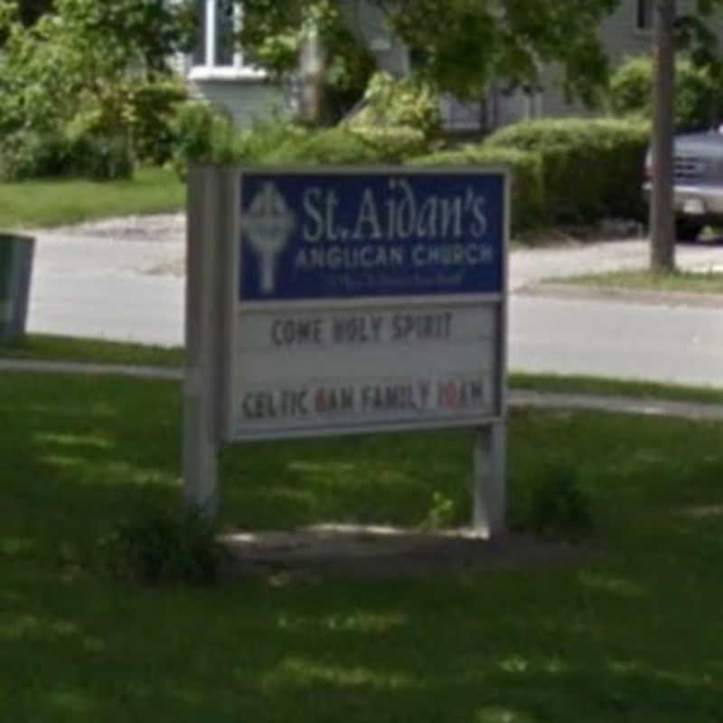Saint Aidan's church sign