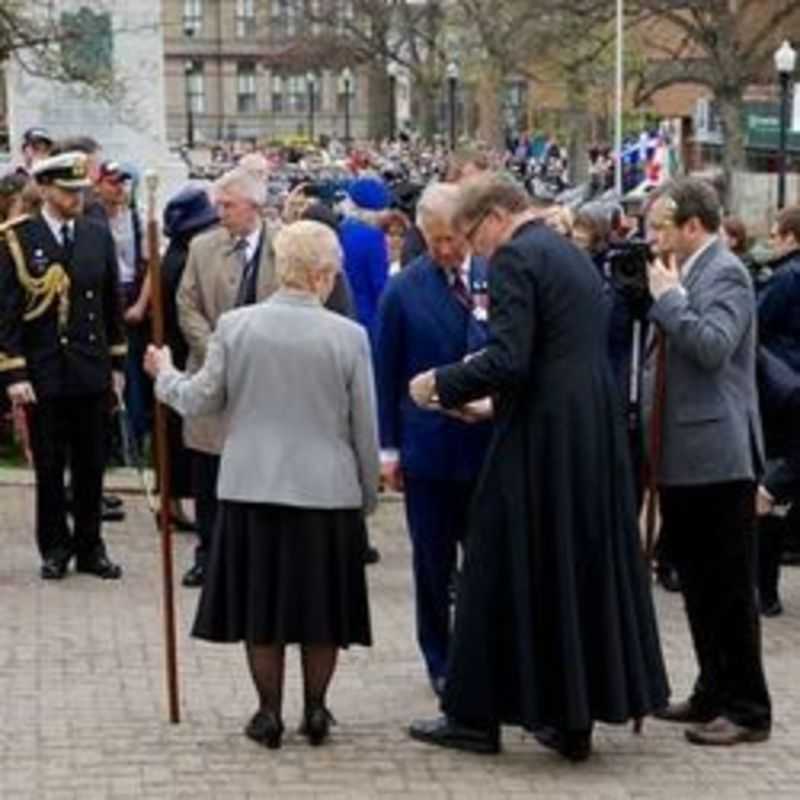 A Royal Return:  Prince Charles and Camilla on the Grand Parade.