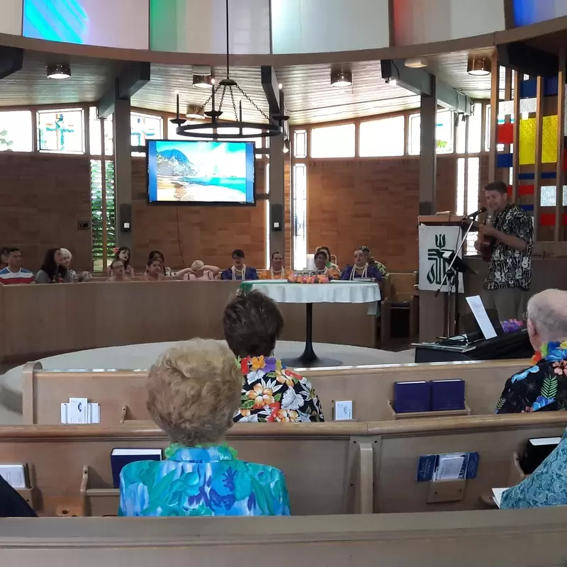 Sunday worship at Peace Presbyterian Church - photo courtesy of Myra Love