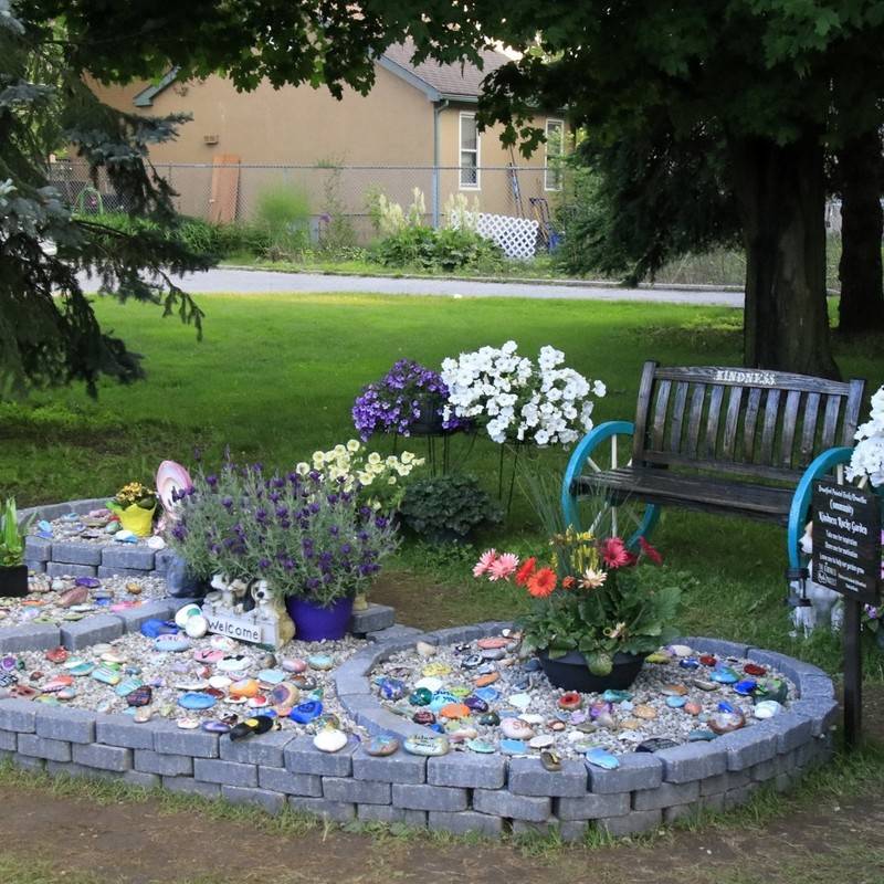 Brandform Painted Rocks - Community Kindness Rocks Garden