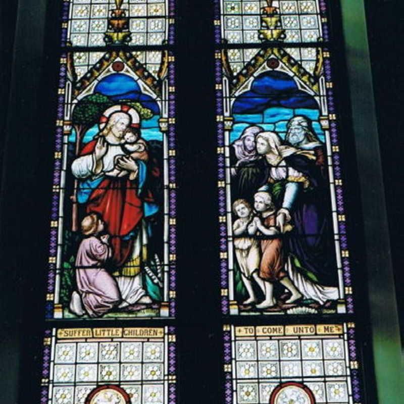 Stained glass at St. John's