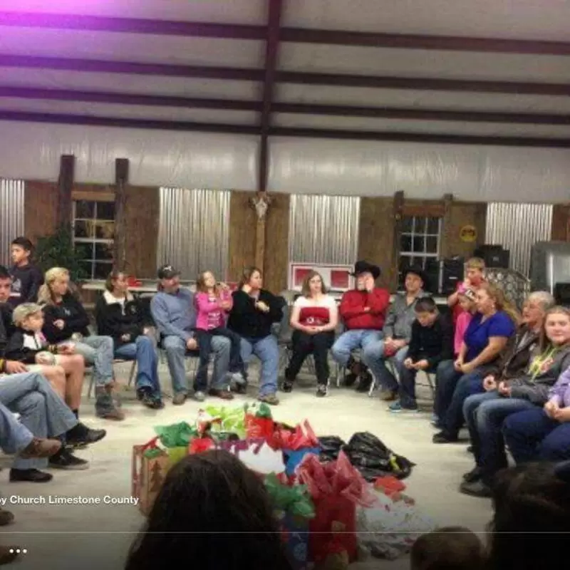 Christmas party Cowboy Church style
