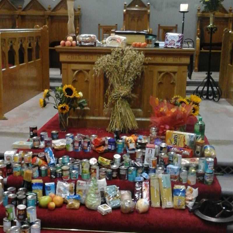All the harvest gifts from Friday's school assembly