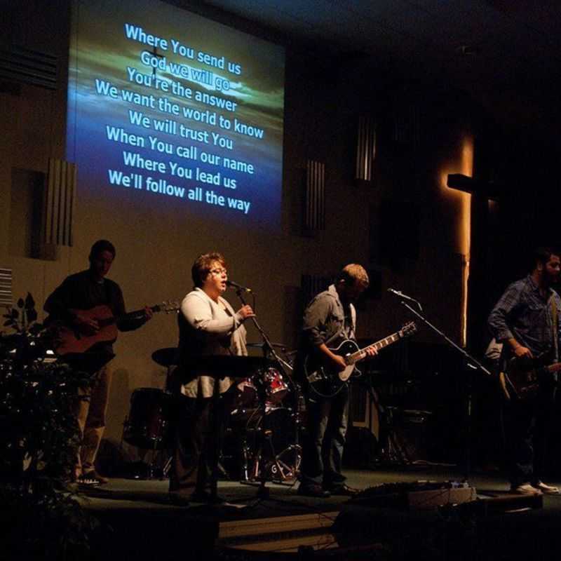Sunday worship at FBCC