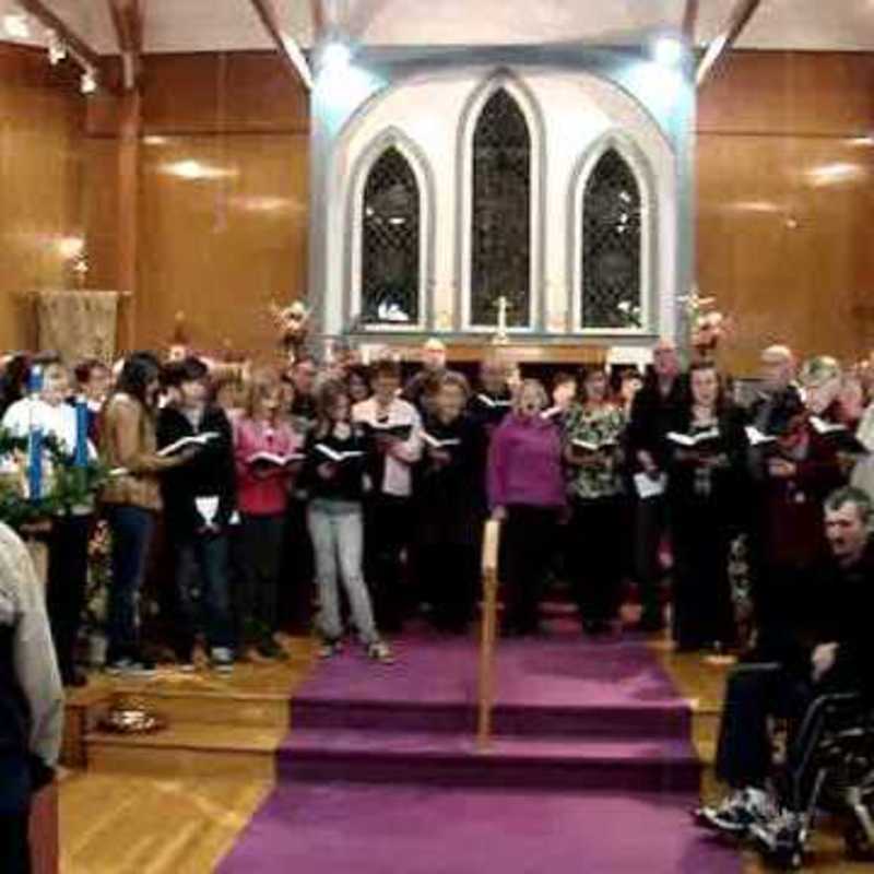 St. James' Anglican Church in Lark Harbour, NL singing Silent Night