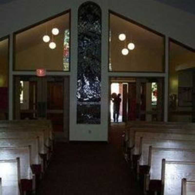 Rear facing view of the sanctuary, towards the narthex.