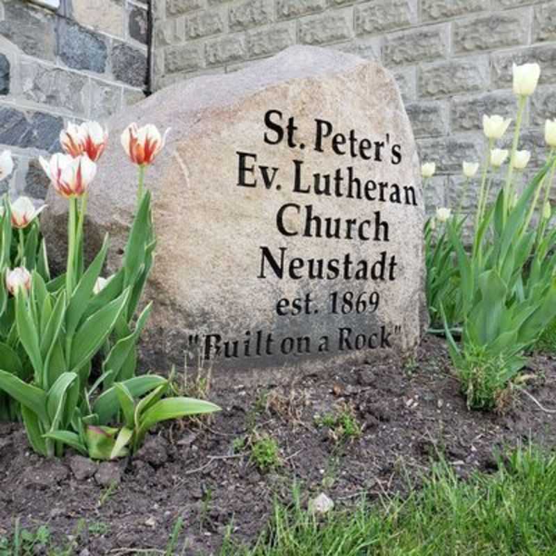 St Peter's Evangelical Lutheran Church Neustadt est. 1869 "Built on a Rock"