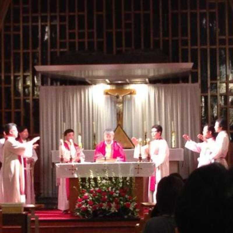 Sunday mass at St. Andrew Kim Church