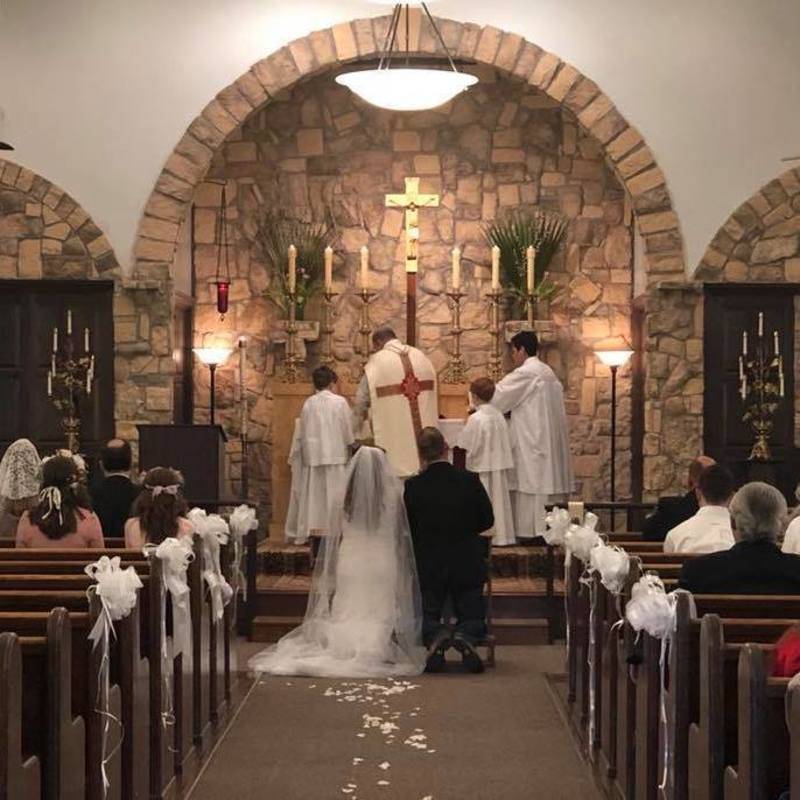 A wedding at St. Benedict