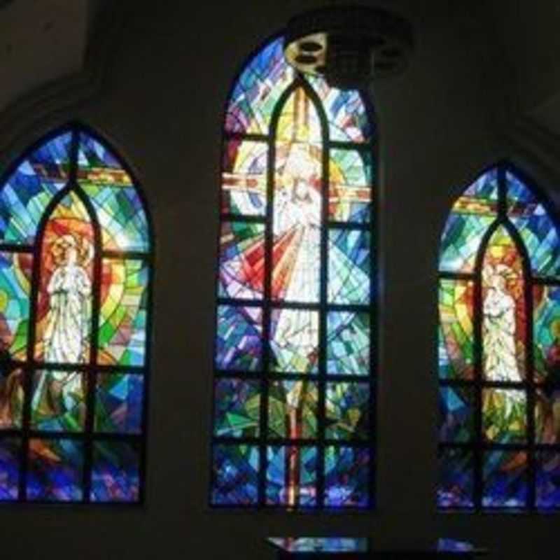Sacred Heart stained glass