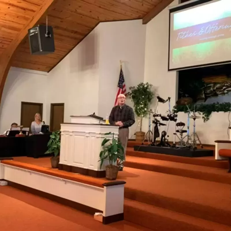 Sunday worship at New Life Church of God of Prophecy Waynesburg