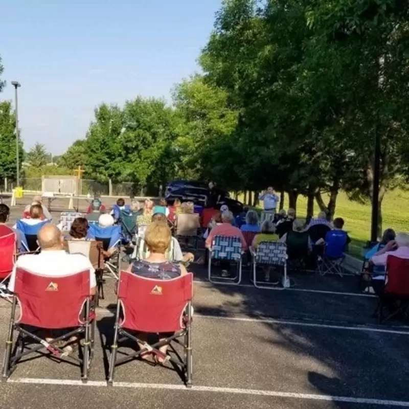 First outdoor worship service 2020