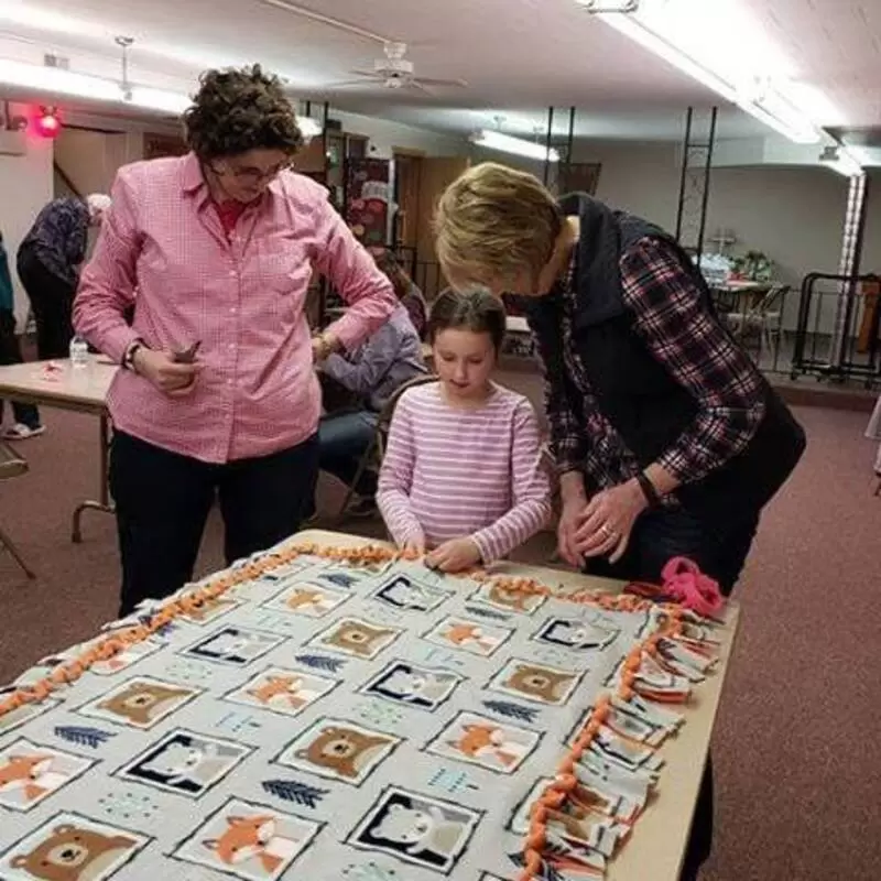Blanket Tying Day- Sunday school mission project