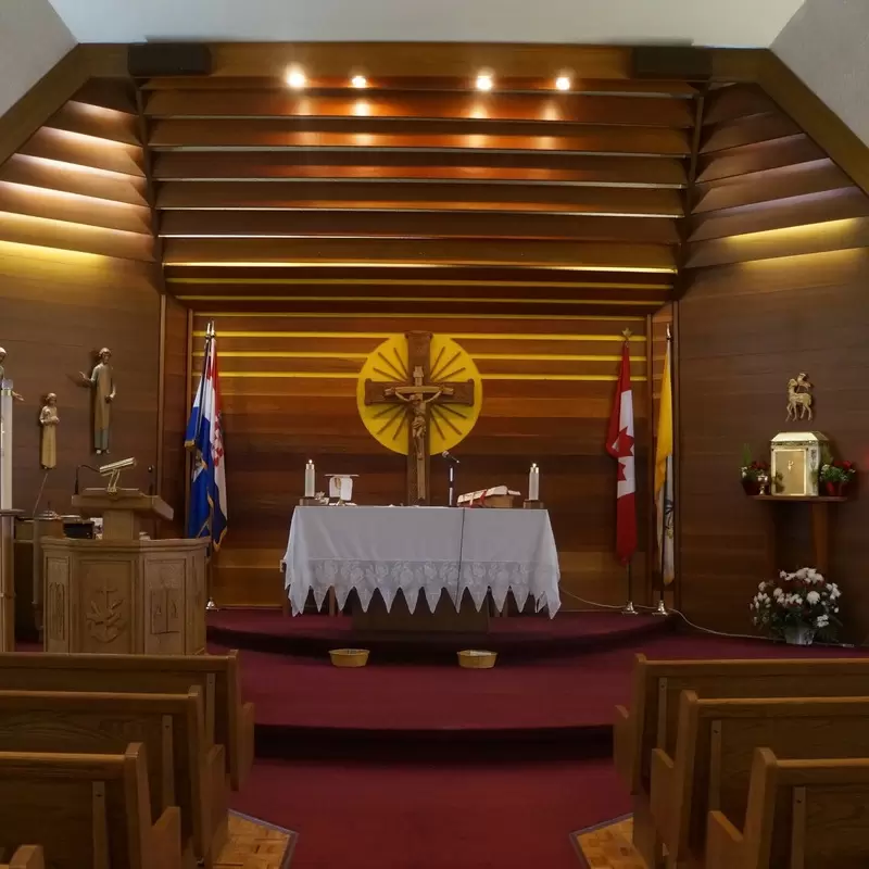 Holy Family Croatian Roman Catholic Church interior - photo courtesy of Jason F. Voll