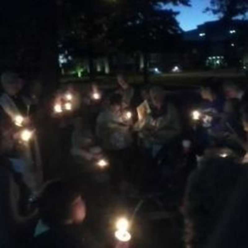 Candlelight Vigil for 40 Days for Life outside abortion clinic in Overland Park