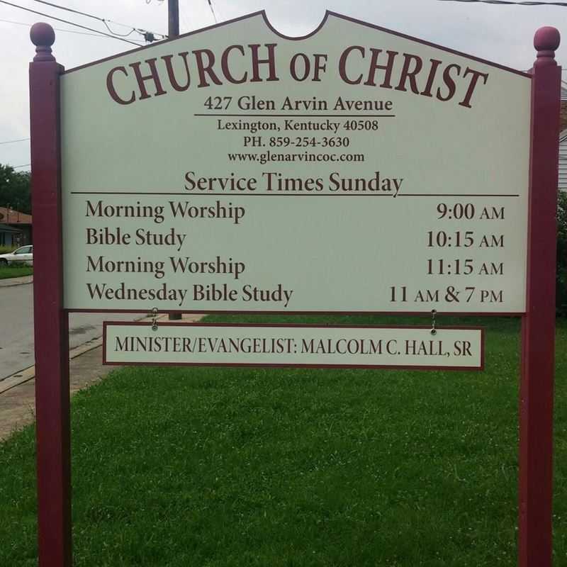 Glen Arvin Avenue CoC church sign