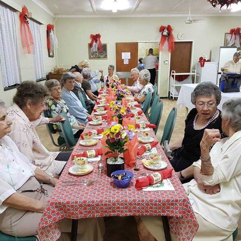Annual Christmas Dinner for the Ladies of St. Anne's Retirement Home