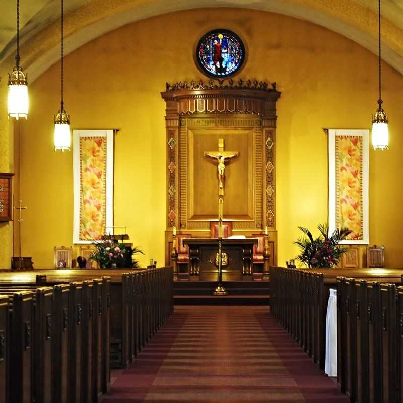 Interior of Holy Cross Church