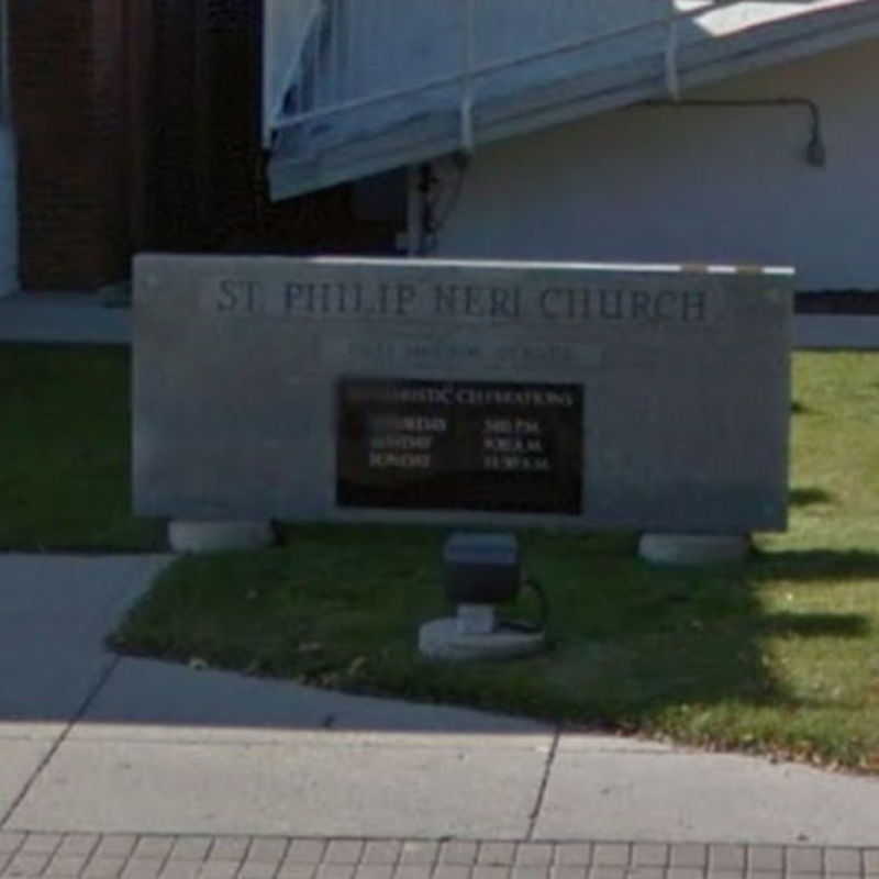 St. Philip Neri church sign
