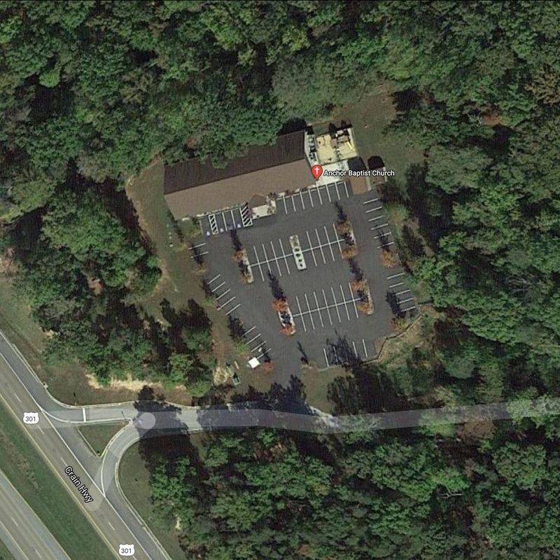 Aerial view of Anchor Baptist Church of Southern Maryland