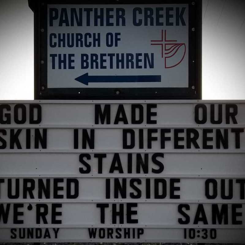 God made our skin in different stains. Turned inside out we're the same.