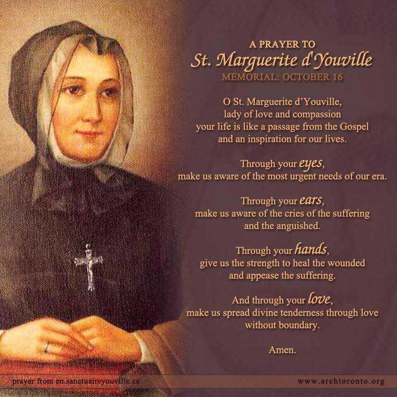 Our patron saint St. Marguerite d'Youville
