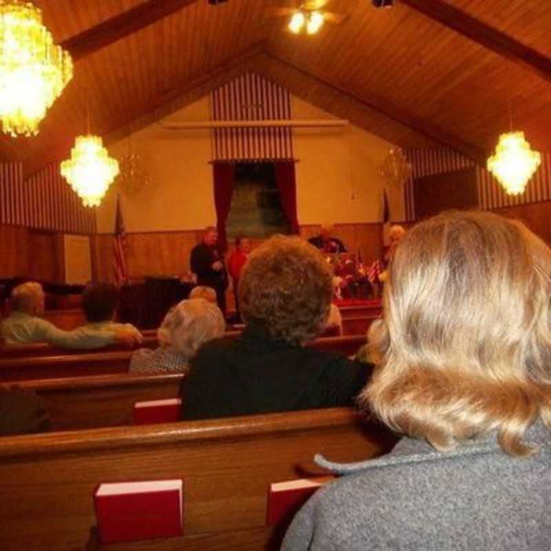Sunday worship at Castor Baptist Church, Leesville