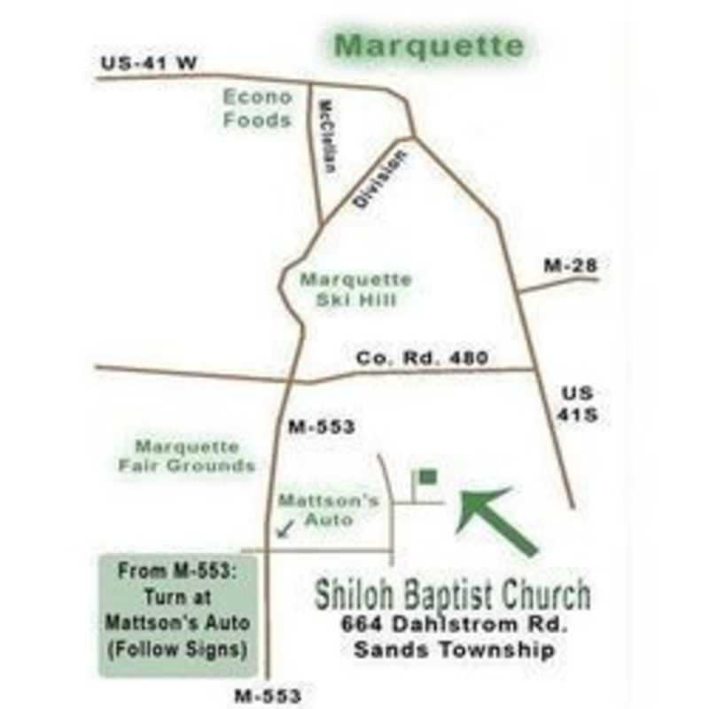 Shiloh Baptist Church map