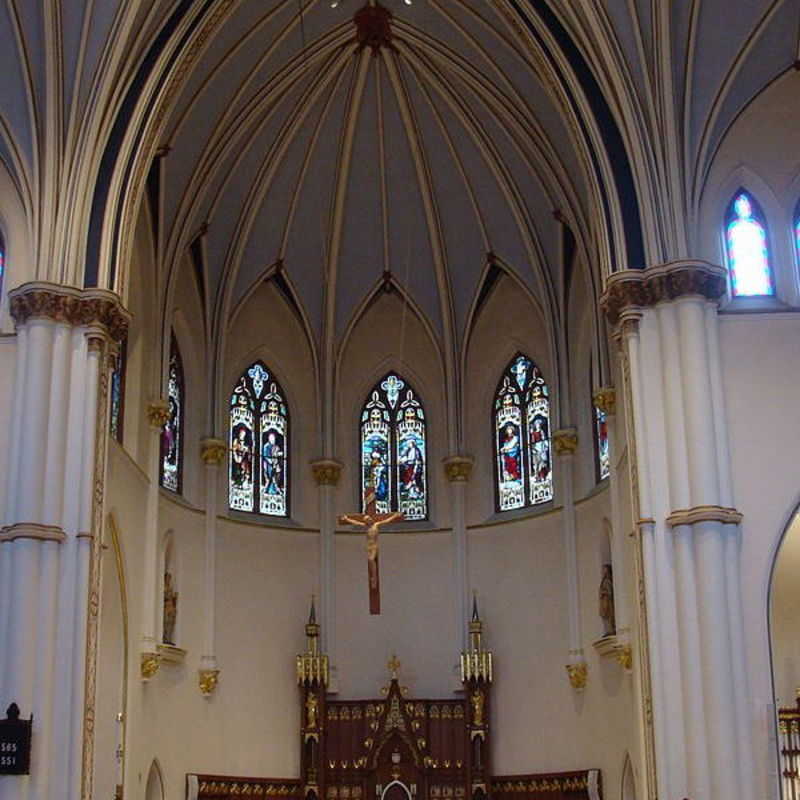The altar and sanctuary