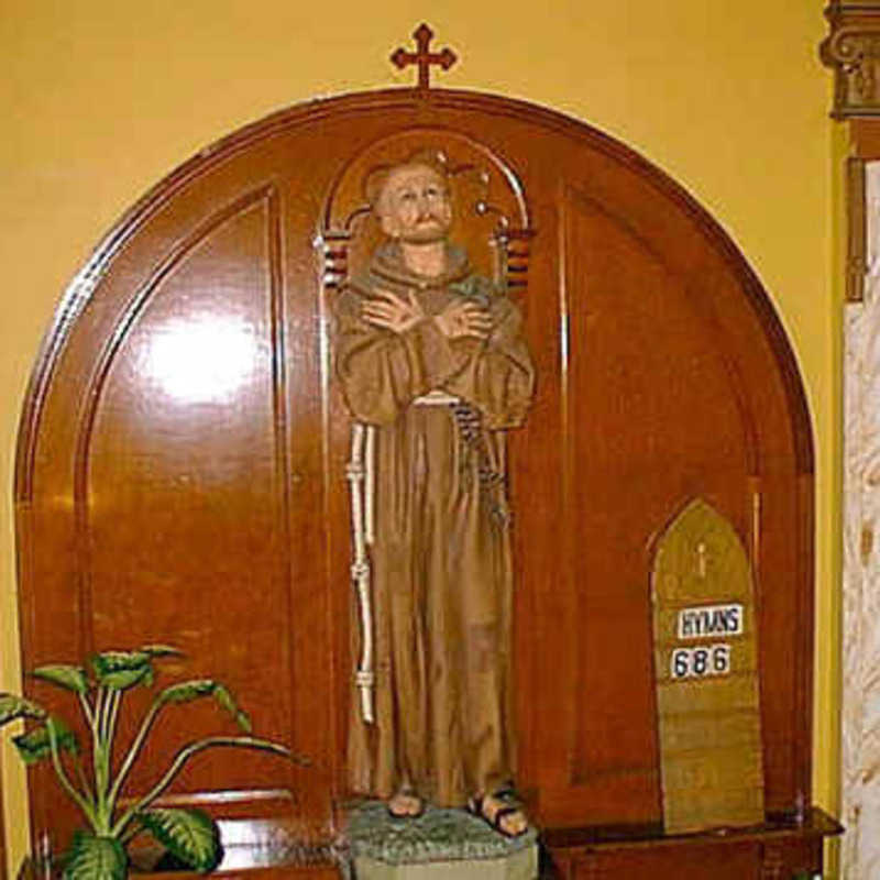 Statue of St. Francis of Assisi in the Church