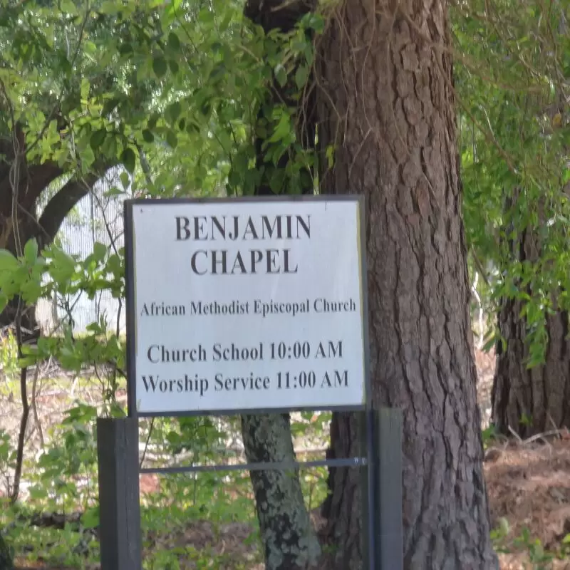 Benjamin Chapel AME Church sign - photo courtesy of Sondra Walling