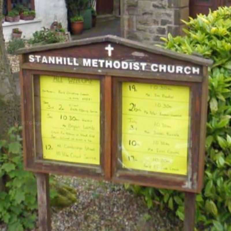Stanhill Methodist Church sign