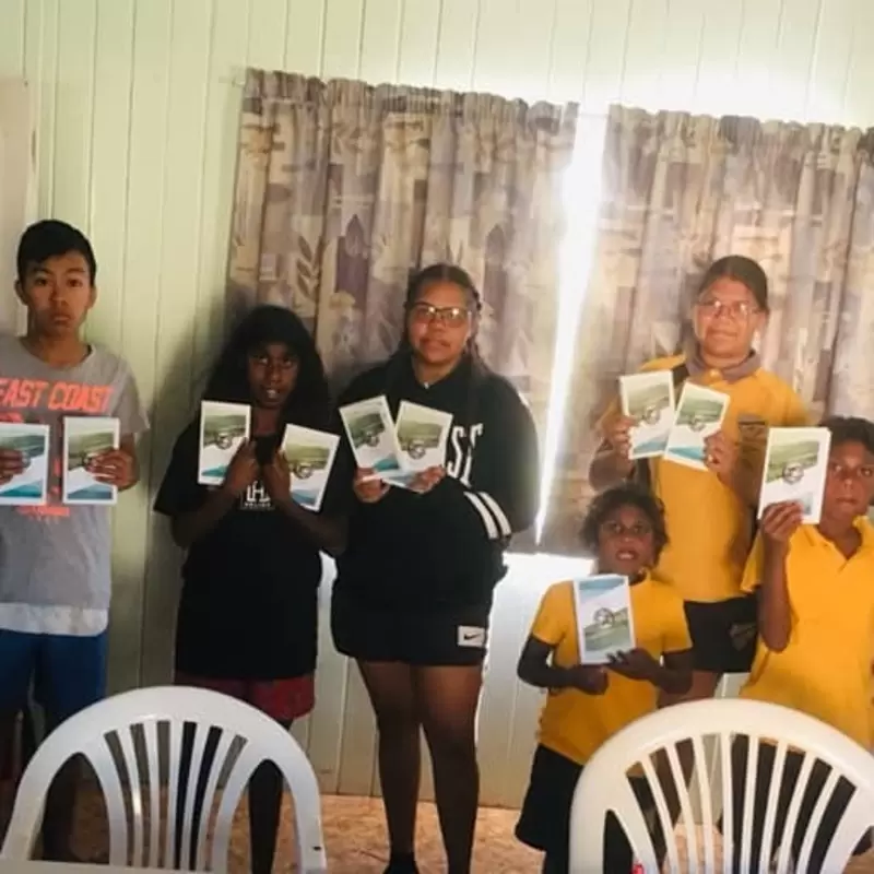 Our Bible Study group in Cloncurry with their new World Changer Bibles and Study booklets
