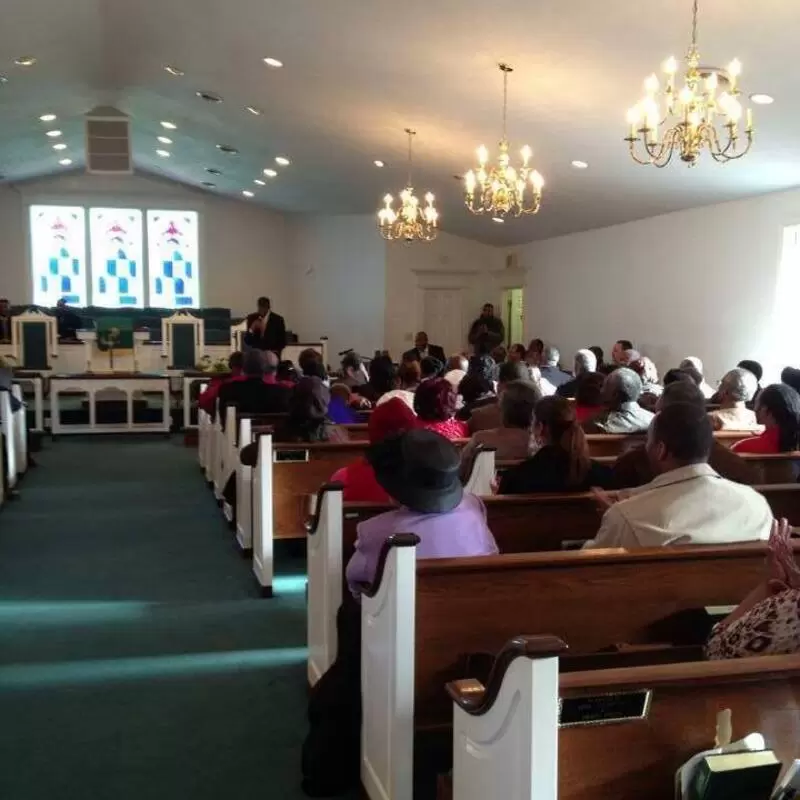 Sunday worship at Little Bethel CME Church