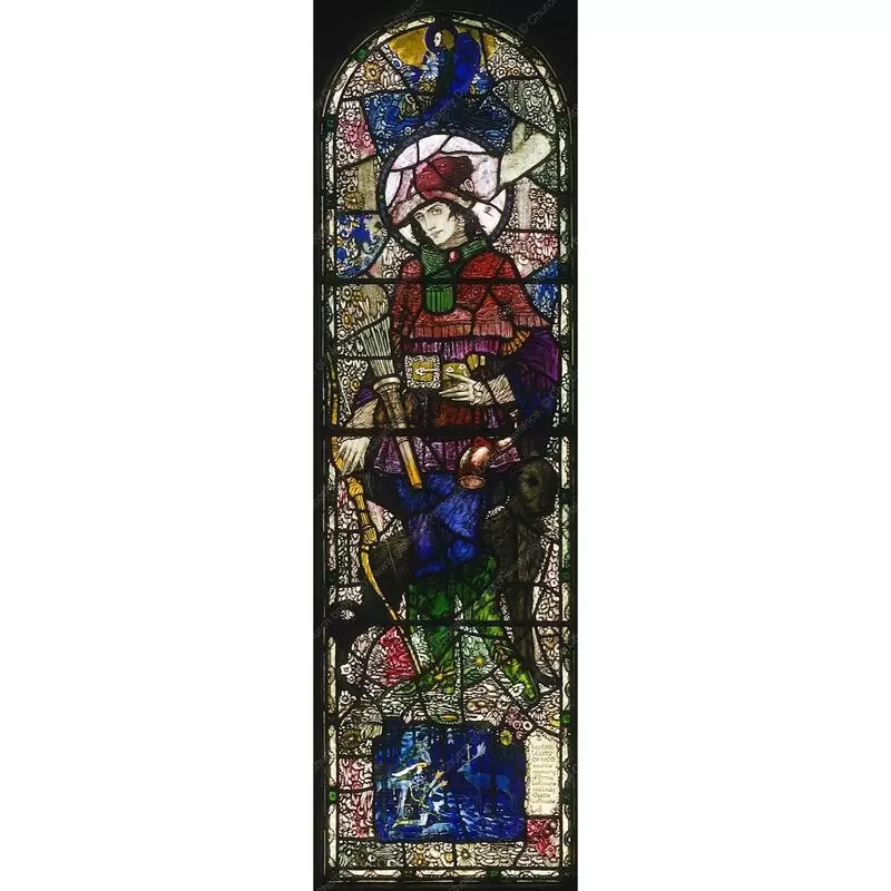 Stained glass window - St Hubert