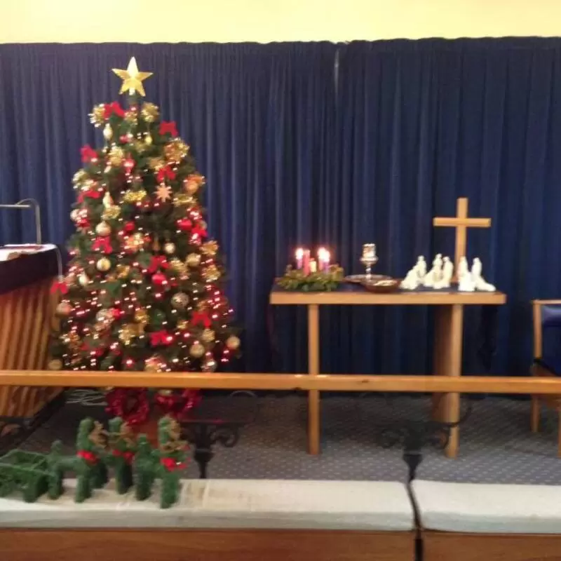 Wetheral Methodist Church ready for the Carol Service (2016)