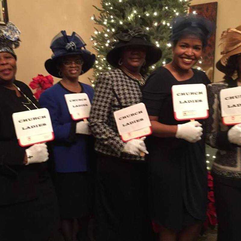 Annual Christmas Party 2015 - 'Church Ladies In Hats'