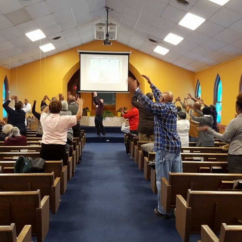 Exercising mind, body and spirit! Sunday worship at Antioch Omaha
