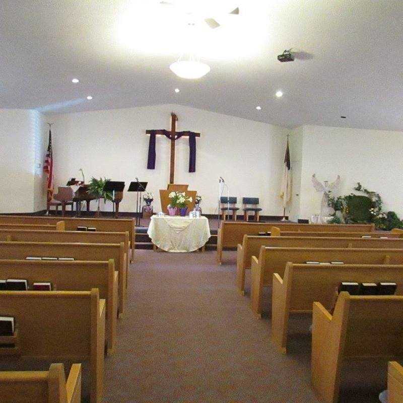 The sanctuary at Easter