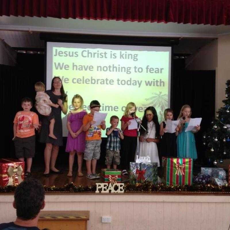BFC children singing Christmas carols